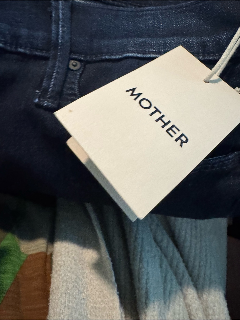 MOTHER Dark Blue High-Rise Ankle Jeans - Picture 4 of 9